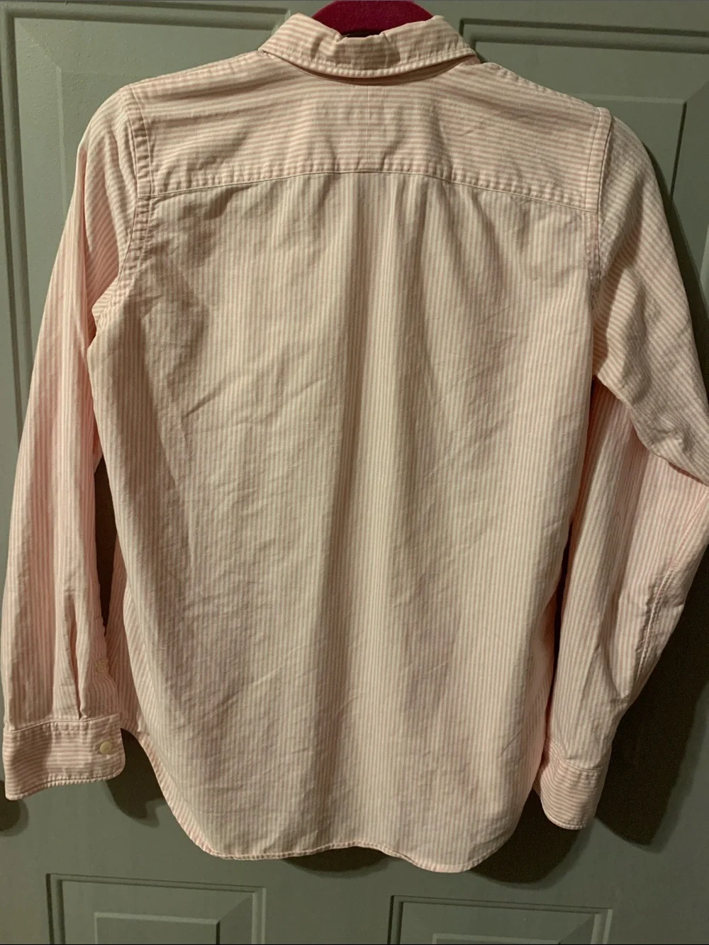 Ralph Lauren sport Youth Button-Down Shirt Size 10 Like NEW Pink & White Stripes